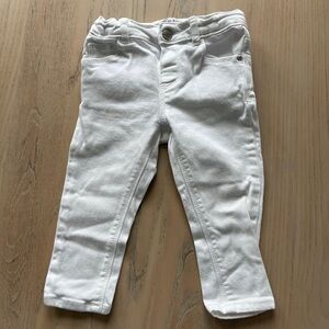 Zara baby white jeans 9-12months